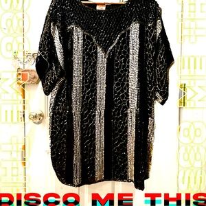 DISCO ME THIS SEQUIN SHIRT DRESS